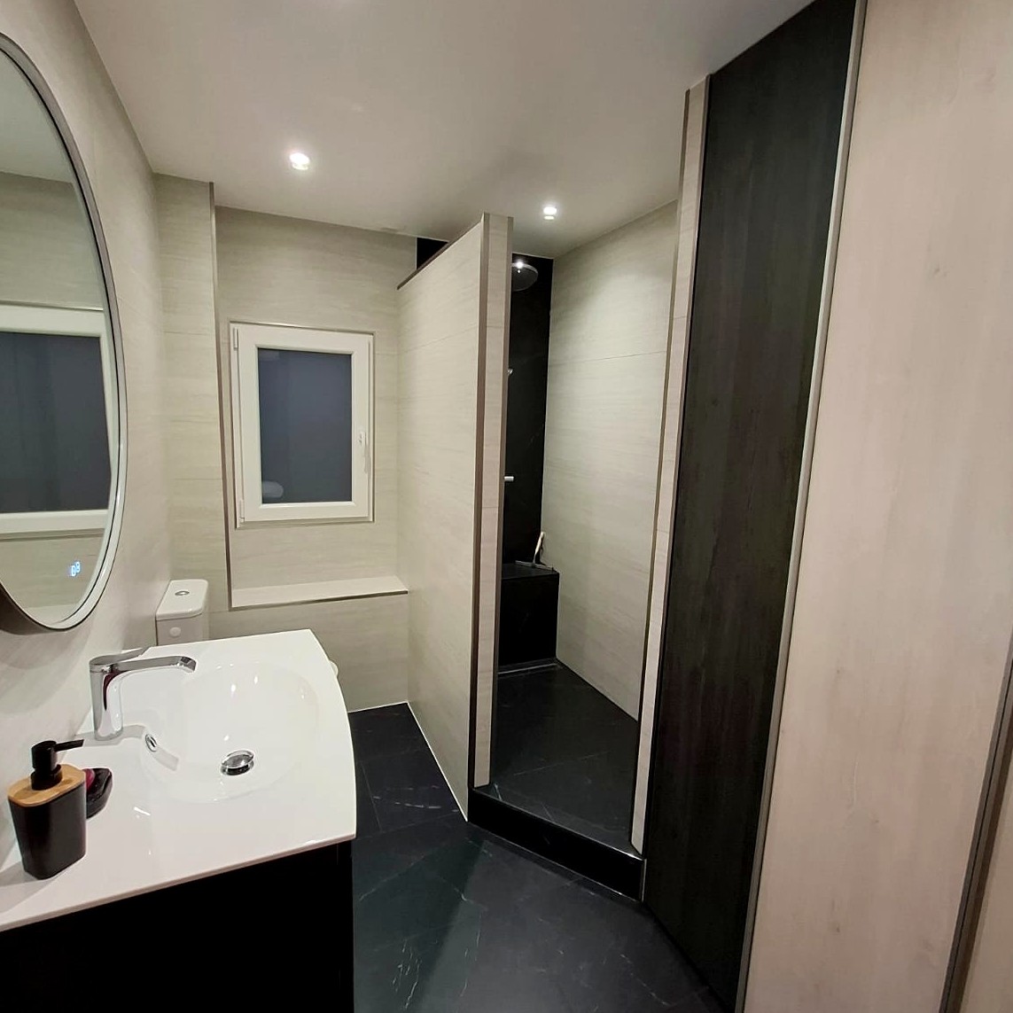 Rénovation salle de bain complète — Châtenois-les-Forges — L.M CREATION (2/2)