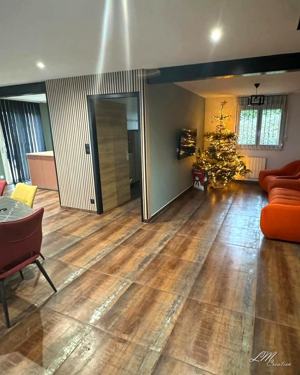 Retour sur un très beau projet de rénovation en carrelage métallique rouille — AUDINCOURT — L.M CREATION (4/5)